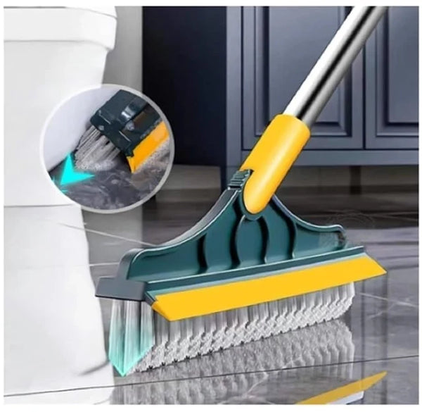 CleanPro™ 2-in-1 Floor Scrub Brush & Wiper – Deep Cleaning Floor Cleaner