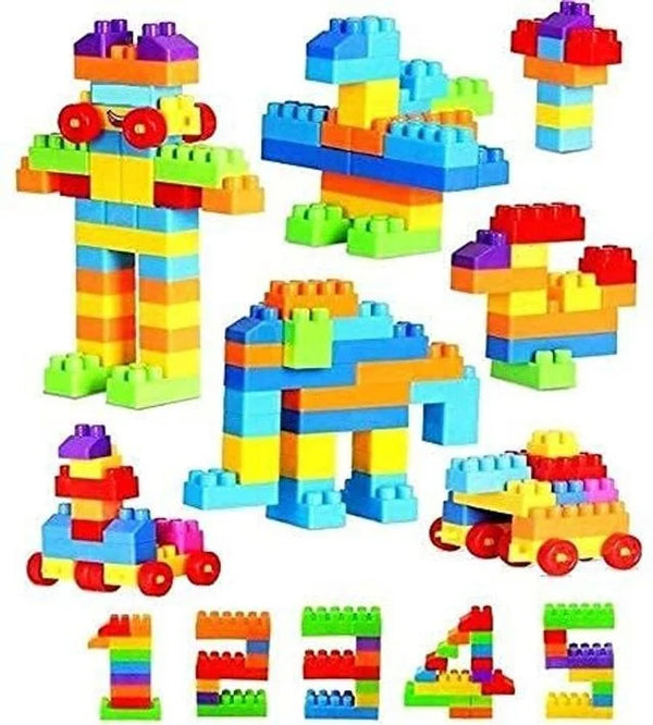 BuildJoy™ Building Blocks for Kids – 50-Piece Creative Construction Toy | Multicolor