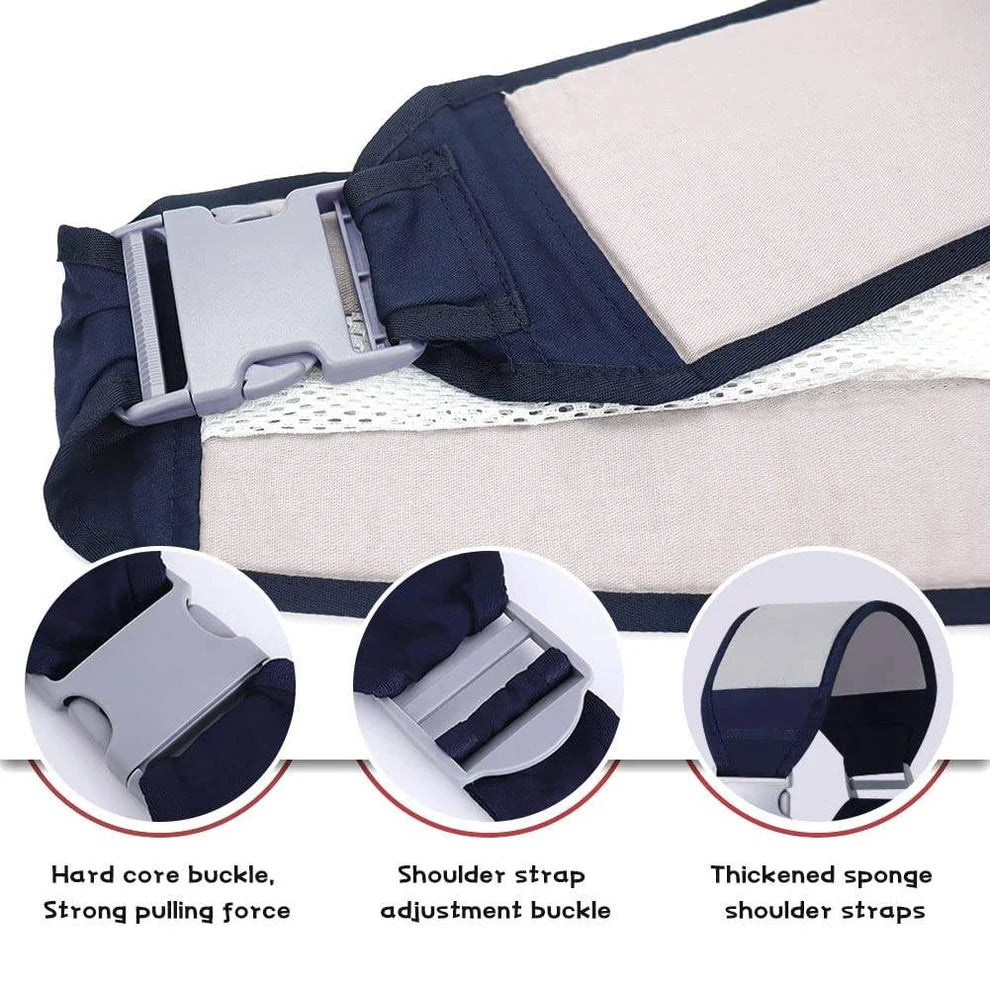 BabyNest™ Adjustable Baby Sling Carrier – Breathable Cotton Mesh Baby Holder for Newborns