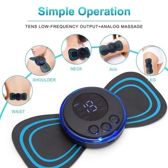 MiniRelax™ Rechargeable Electric Massager – 8 Modes & 19 Strength Levels